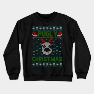 Funny Pug - Pugly Christmas Crewneck Sweatshirt